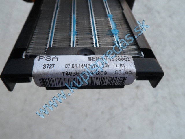 elektrický radiator kúrenia na puegeot 308, T4038001